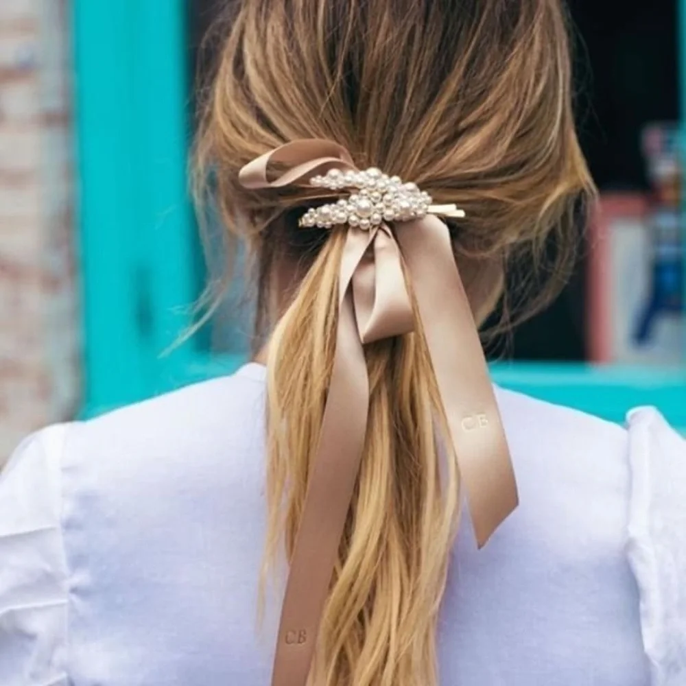 Faux Pearl Jumbo Hair Barrette